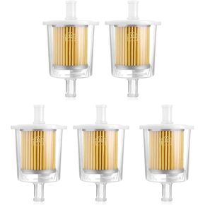 3/8Inch (10MM) ID Fuel Line kits,5Pcs Gas Inline Fuel Filter Fits 3/8inch Fuel Line, Universal 3/8" Clear Fuel Filter for Motorcycles,ATV,Lawn Mowers,Small Tractors Garden Tillers in Kuwait
