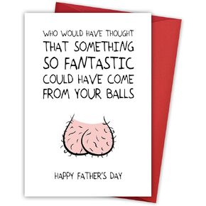 Fathers Day Card, Fathers Day Funny Gifts from Daughter Son Kids Wife, Best Jokes Daddy Gift Ideas, Boy Girl Dad Gifts, Gag Gift for Dad Who Wants Nothing, Humorous Unique Card for Husband Father in Saudi Arabia