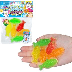 ORB Tabalicious Faves TABA Squishy Food Gummy Fish Candy Toy - Soft, Sticky Play Food TABA Squishies to Squish, Squeeze - Fun Stress Relief - Kawaii Sensory Fidget Toys and Gifts for Kids and Adults in Saudi Arabia