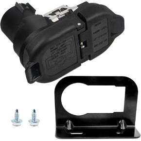 4/7 Pin Trailer Towing Connector, 7 Blade and 4 Flat Connector, 4 Way and 7 Way Adapter Plug Compatible with Dodge Ram, Ford, GMC, Chevy Silverado, Toyota in Saudi Arabia