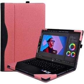 Laptop Cover Case for Dell 16 Plus DB16250 & Pro 16 Plus PB16250/PB16255 / PC16255/PC16250,PU Leather Protective Shell Bag Accessory (Pink) in Saudi Arabia