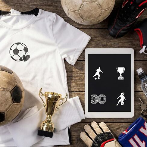 60Pcs Sport Stencils for Crafts on Wood Burning Patterns, Football Volleyball Reusable Wall Stencils for Painting, Art Painting on Wood Wall Canvas Template for DIY Canvas Art Projects Walls（ 3*3 Inch in Saudi Arabia