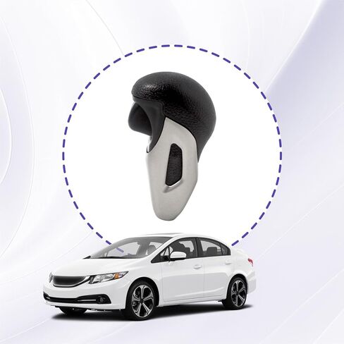 Automatic Gear Shift Knob Fit for Honda Civic 2012 2013 2014 2015, Gear Shift Lever Knob Shifter Handle Replace 54130-TR0-A21ZA in Kuwait