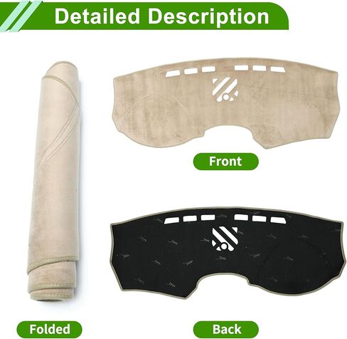 Dashboard Cover for Cadillac SRX 2010-2013 Non-Slip Front Dash Cover Mat Flannel Silicone in Kuwait