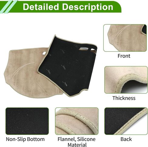 Dashboard Cover for Cadillac SRX 2010-2013 Non-Slip Front Dash Cover Mat Flannel Silicone in Kuwait