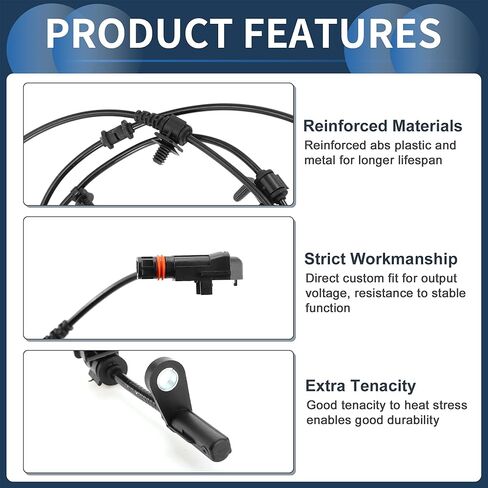ABS Wheel Speed Sensor Rear Left ABS Sensor Anti-lock Braking System Sensor No.4779383AA for Chrysler 300 2005-2010 in Kuwait