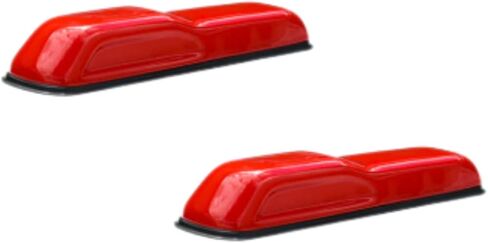 Distinction Applied Pair of Cover'd Up Rubicon Red Hood Bumper Covers fits 2018-2026 Wrangler JL & 2020-2026 Gladiator JT | Custom Painted | Precise Fit | Built to Last | Snap-On Installation in Saudi Arabia