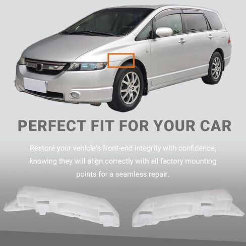 دعامة مصد أمامي متوافقة مع Honda Odyssey 2005 2006 2007 2008 2009 2010 - زوج جانبي للسائق والراكب، بديل لـ HO1042109 HO1043109 71198SHJA00 71193SHJA00 in Kuwait