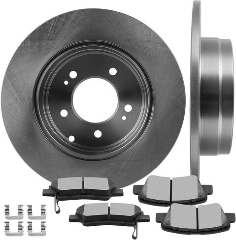 cciyu Rear Brake Kits - 2 Brake Rotors & 4 Ceramic Pads Fit For Hyundai For Sonata 2011-2018,For Kia For Optima 2013-2020 in Kuwait