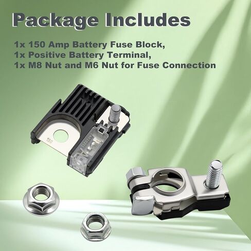 Battery Fuse Fusible Fuselink with Positive Battery Terminal, 150Amp Single Pole Fuselink A Compatible with Hyundai Elantra Ioniq Tucson Kia Cadenza Forte Optima Sorento Replace# 18790-01318 in Saudi Arabia
