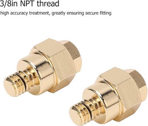 Short Side Post Battery Adapter Terminal 2PCS Duty Brass 3/8in NPT Thread for Positive Negative Side Mount Batteries Secure Fit Construction in Kuwait