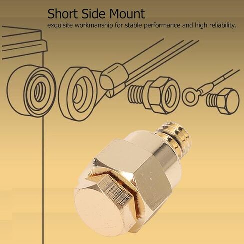 Short Side Post Battery Adapter Terminal 2PCS Duty Brass 3/8in NPT Thread for Positive Negative Side Mount Batteries Secure Fit Construction in Kuwait