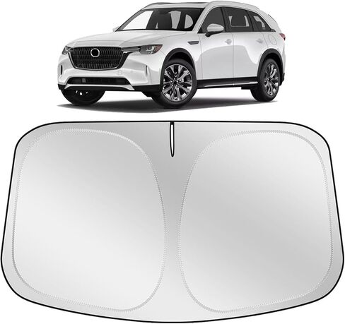 XHRING الزجاج الأمامي الشمس الظل ظلة ظلة متوافق مع مازدا CX90 CX-90 2026 2025 2024 اكسسوارات السيارات نافذة أمامية واق شمسي غطاء in Kuwait