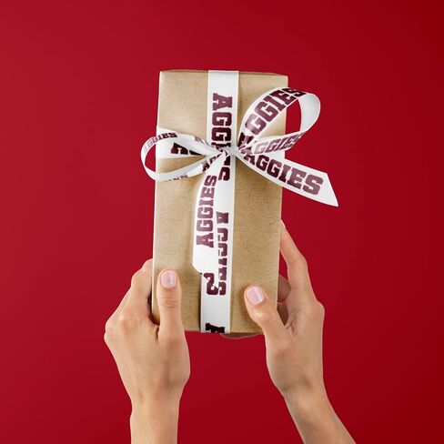 YKW 6 Pack Aggies Ribbon, 3/8 Inch 18 Yards Maroon Grosgrain Ribbon for Hair Bows, Crafts, Game Day Decorations & Gift Wrapping in Saudi Arabia