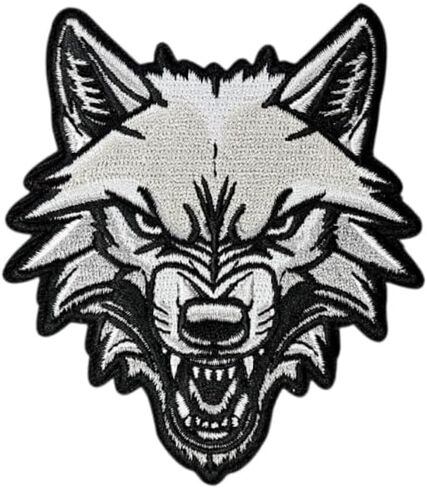 Wolf Iron On Patch – Wild Animal Applique for Jackets, Bags, Hats, Jeans and Crafts in Kuwait
