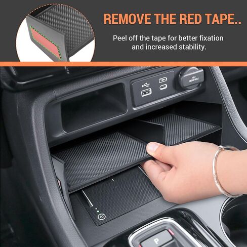 Center Console Organizer Tray for 2023-2025 2026 Honda Pilot & 2026 Passport – Custom Fit Secondary Storage Box with Rubber Pad Increased Storage Space Insert Tray, Easy Installation in Kuwait