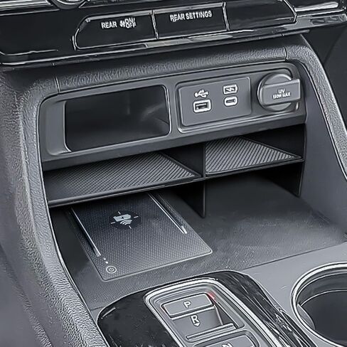 Center Console Organizer Tray for 2023-2025 2026 Honda Pilot & 2026 Passport – Custom Fit Secondary Storage Box with Rubber Pad Increased Storage Space Insert Tray, Easy Installation in Kuwait