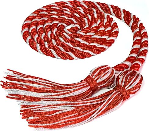 Pink Graduation Honor Cord, 67 Inch 3-Strand Thick Polyester Graduation Cords for Class of 2025 & 2026, Elegant Honor Rope for High School & College Graduation in Saudi Arabia