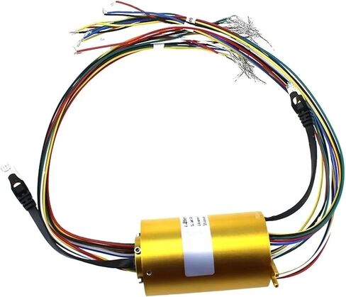 1pcs Gold seller 1 channel 1000M Ethernet slip ring collector connector hole 12.7mm rotating Slip Ring in Saudi Arabia