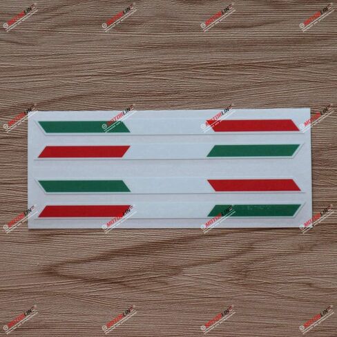 2X Glossy 6'' Pair Italy Italian Flag Stripes Decal Stiker Italia b Car Vinyl sda2 in Kuwait