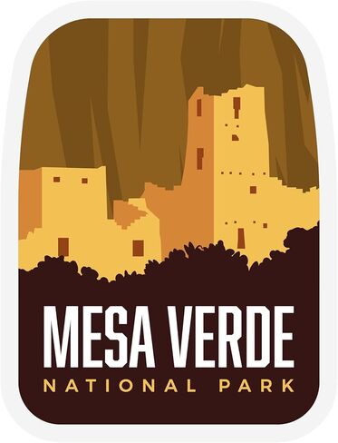 ملصق فينيل Vagabond Heart Mesa Verde National Park - شارات مقاومة للماء لجهاز الكمبيوتر المحمول زجاجة مياه قارورة مائية - تذكار للسفر - مقاوم للأشعة فوق البنفسجية - هدية للمتنزهين - 2.75 بوصة in Kuwait