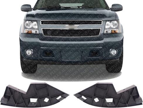 AUTOS PARTS PLUS Set Of 2 Front Bumper Outer Filler Plastic Left Driver & Right Passenger Side Direct Replacement Compatible With Chevrolet Suburban/Tahoe 2007-2014 / Avalanche 2007-2013 GM1088171 in Kuwait
