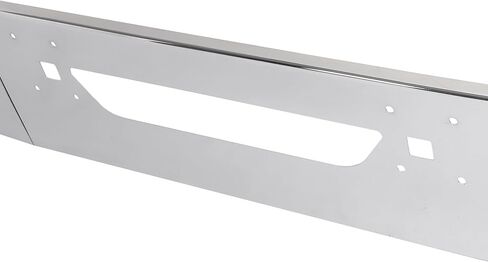 المصد الأمامي KUAFU متوافق مع 1997 والأحدث International Harvester 9100 9200 9400 9100i 9200i 9400i W/Vent Cut-Out، فتحات لوحة الترخيص، خطاف السحب مقطوع من الفولاذ الكروم 3 قطع in Kuwait