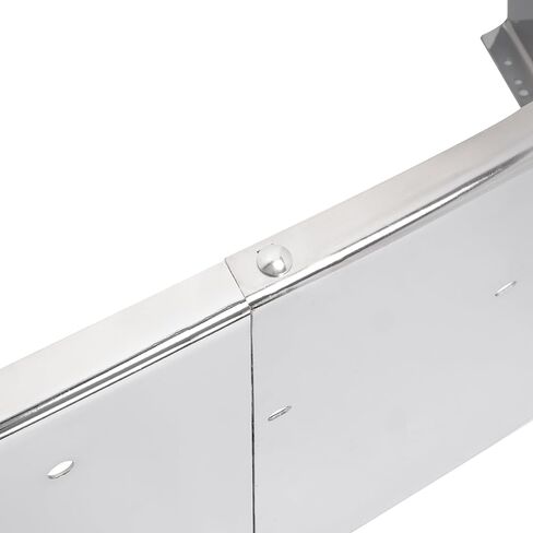المصد الأمامي KUAFU متوافق مع 1997 والأحدث International Harvester 9100 9200 9400 9100i 9200i 9400i W/Vent Cut-Out، فتحات لوحة الترخيص، خطاف السحب مقطوع من الفولاذ الكروم 3 قطع in Kuwait
