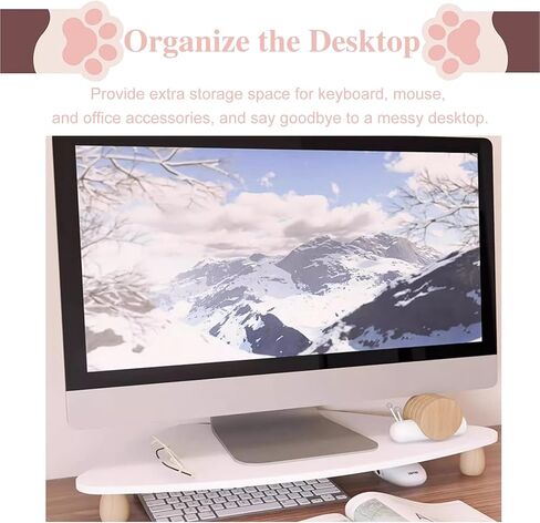Triangle Corner Monitor Stand - Walnut Desktop Organizer, Space-Saving Riser for Office or Workspace, Stylish Corner Shelf for Monitors, Projectors & Scanners in Saudi Arabia