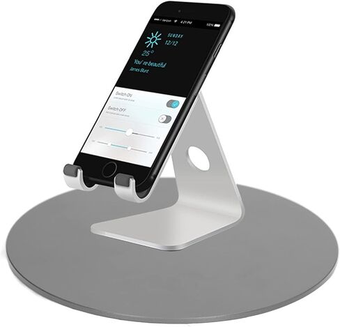 Focket Swivel Monitor Stand, 360 Degrees Rotation Aluminum Alloy Rotating Monitor Stand, Rotating Turntable with 4 Rubber Feet for Computer Monitors TVs Laptops Tablets Stereos in Saudi Arabia
