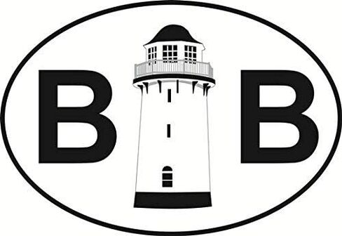 DG Graphics Magnet Brigantine Beach Euro Oval Magnet Car Auto Fridge Locker Metal 5" in Kuwait