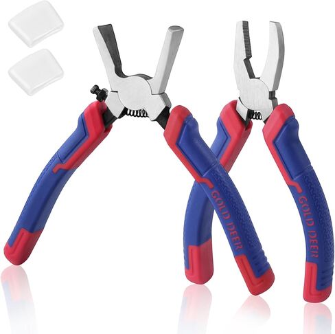 6 Inch Glass Running Pliers for Glass Cutting Key Fob Pliers Glass Breaking Plier with Rubber Tips Mini Glass Plier in Kuwait