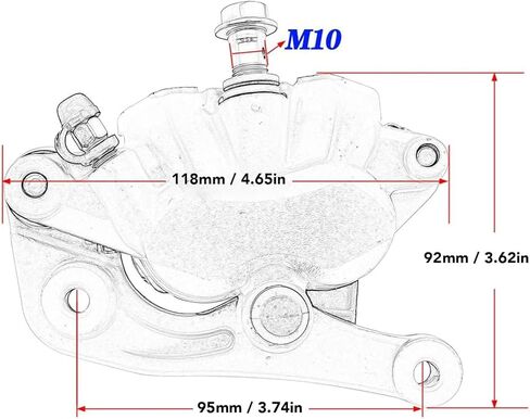 Motorcycle Front Brake Caliper with Brake Pads Replacement for XCW XCF W EXC EXC F SX SXF XC XCF 125 250 300 350 500 in Saudi Arabia