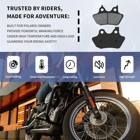 Front and Rear Brake Pads for Harley FLHTCU-I Electra Glide Ultra Classic/FLHRCi Road King Classic/Touring FLHT 2000-2007 Dyna FXDLi Dyna Low Rider (Spoke Wheels) 2006 in Saudi Arabia
