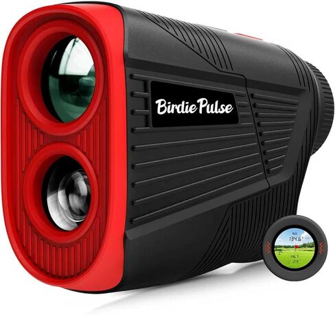 Golf Rangefinder with Slope & Magnet，1300 Yards Range Finder for Golf，Flag Locking Vibration，6-6.5X Magnification & HD LCD，Rechargeable Golf Range Finder，Black in Saudi Arabia