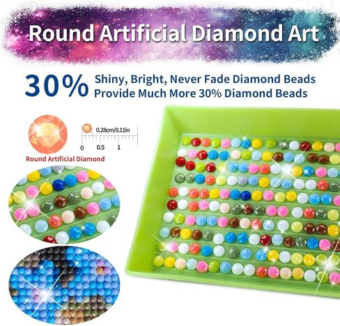 3 مجموعات من مجموعات الفن الماسي للبالغين، مجموعات طلاء ألماس دائرية 5D DIY للمناظر الطبيعية للبالغين المبتدئين، أحجار الراين الكريستالية كهدية لتزيين الحائط المنزلي، 11.8 × 15.7 بوصة in Kuwait