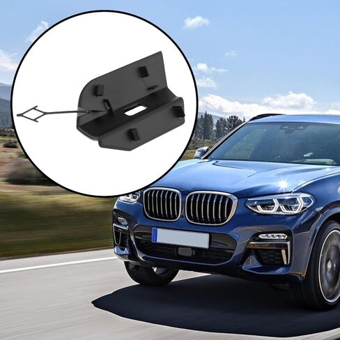 Car Front Bumper Tow Hook Cover 51118098823 Compatible with BMW G01 X3 M40i M Sport 2018-2021 Gloss Black in Saudi Arabia