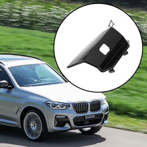 Car Front Bumper Tow Hook Cover 51118098823 Compatible with BMW G01 X3 M40i M Sport 2018-2021 Gloss Black in Saudi Arabia