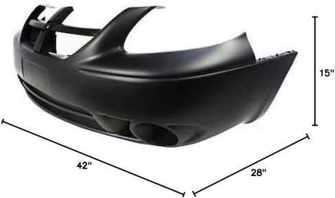 BUMPERS THAT DELIVER - Primered, Front Bumper Cover Fascia for 2005 2006 2007 Dodge Caravan w/Fog Lights 05 06 07, CH1000430 in Kuwait