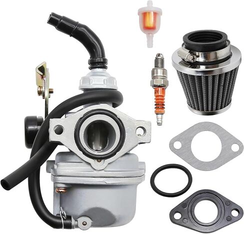 طقم مكربن ​​PZ19 بديل لـ TaoTao Baja 50cc 70cc 90cc 110cc 125cc، متوافق مع ATV Dirt Pit Bike & Chinese Quad 4 Stroke، يناسب ATV Go Kart & Pit Dirt Bike in Kuwait