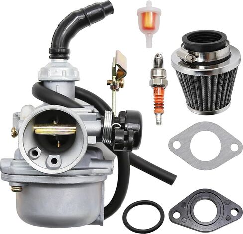 طقم مكربن ​​PZ19 بديل لـ TaoTao Baja 50cc 70cc 90cc 110cc 125cc، متوافق مع ATV Dirt Pit Bike & Chinese Quad 4 Stroke، يناسب ATV Go Kart & Pit Dirt Bike in Kuwait