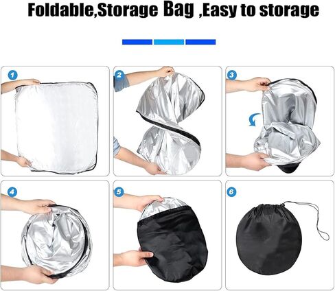 Thick WindScreen Sunshade for Audi Q5 2017-2025 Premium 6 Layers UV Protection Foldable Windshield Sun Visor Heat Shield Cover Keeps Car Cool in Saudi Arabia
