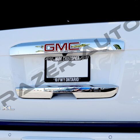 Triple Chrome Plated Upper Tailgate Door Handle Cover for 2015-2016 GMC Yukon, Yukon XL in Saudi Arabia