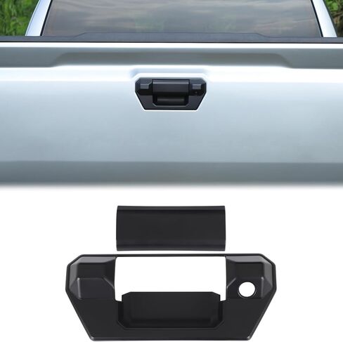 Aunginsy Tailgate Door Grab Handle Cover Trim Compatible with Toyota Tacoma 2024 2025 2026, ABS Rear Trunk Door Pull Handle Liftgate Panel Scratch Protector Decoration Accessories, Not Fit SR Version in Kuwait