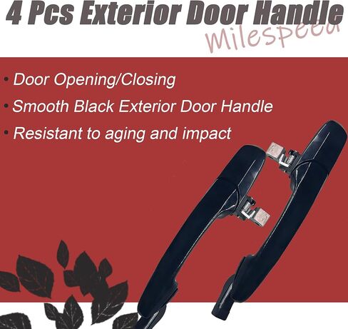 4 Pcs Exterior Door Handle Front &Rear Driver and Passenger Side Compatible with Mazda 3 2004-2009, for Mazda 6 2003-2008, CX-9 2007-2015, CX-7 2007-2012, CX-9 2007-2015 RX-8 2004-2008 in Saudi Arabia