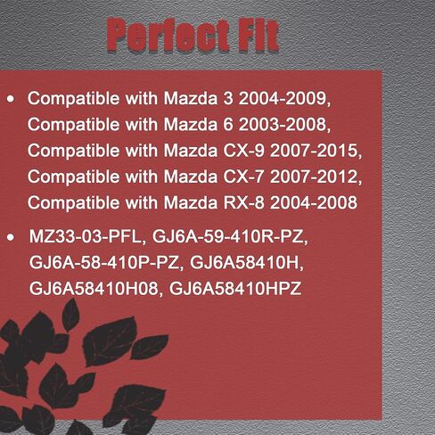 4 Pcs Exterior Door Handle Front &Rear Driver and Passenger Side Compatible with Mazda 3 2004-2009, for Mazda 6 2003-2008, CX-9 2007-2015, CX-7 2007-2012, CX-9 2007-2015 RX-8 2004-2008 in Saudi Arabia