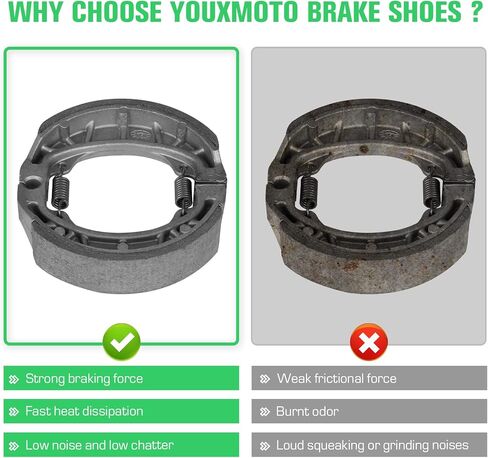 أحذية الفرامل الأمامية/الخلفية Youxmoto لسيارة Honda TRX 90 Sportrax 1993-2022؛ تي آر إكس 125 85-88؛ CH80/النخبة 80 85-07; أتك 125 185 200 1981-1983; لهوندا CT 70 110/ XL100؛ أحذية الفرامل الطبل in Kuwait