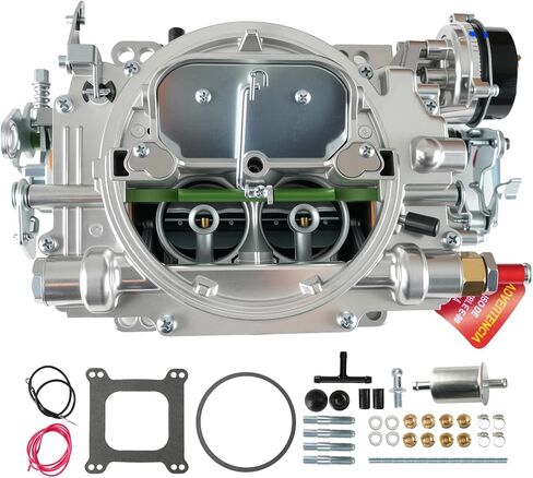 1409 Carburetor 600 Cfm 4 Barrel Square Bore Air Valve Secondary Electric Choke Replacement For Marine Mercury Chevy Chrysler Engine in Kuwait