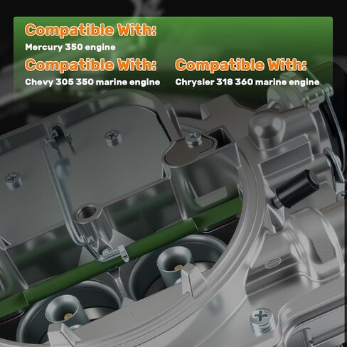 1409 Carburetor 600 Cfm 4 Barrel Square Bore Air Valve Secondary Electric Choke Replacement For Marine Mercury Chevy Chrysler Engine in Kuwait