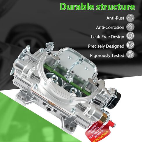 1409 Carburetor 600 Cfm 4 Barrel Square Bore Air Valve Secondary Electric Choke Replacement For Marine Mercury Chevy Chrysler Engine in Kuwait